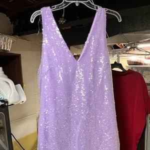 NWT A New Day mini A-line purple sequin dress Size Medium